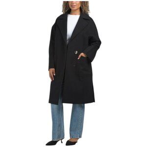 TARDIA Made In Italy Virgin Wool Cashmere Blend Long Coat